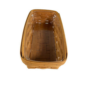 2001 Longaberger Bread Basket 14.5"L x 7.5"W x 3.75"H